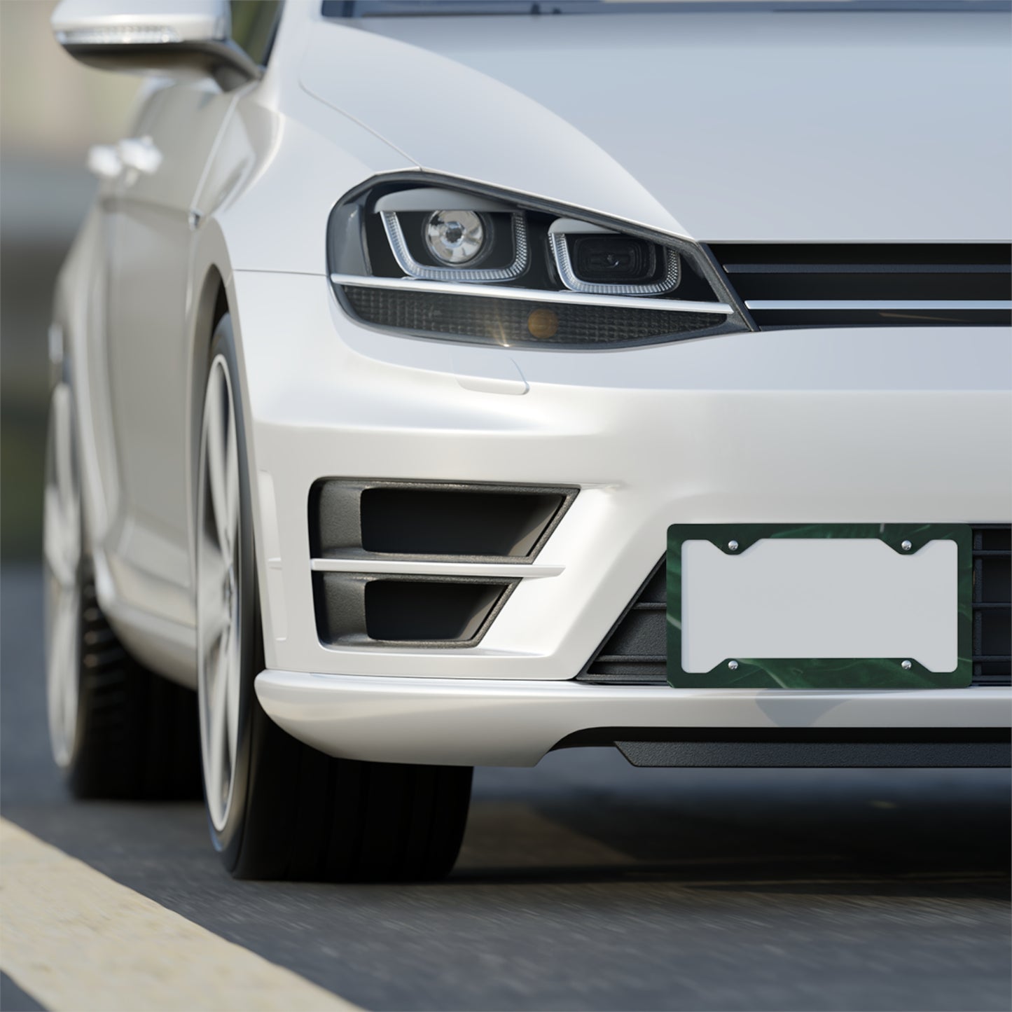 Stauber Metal License Plate Frame
